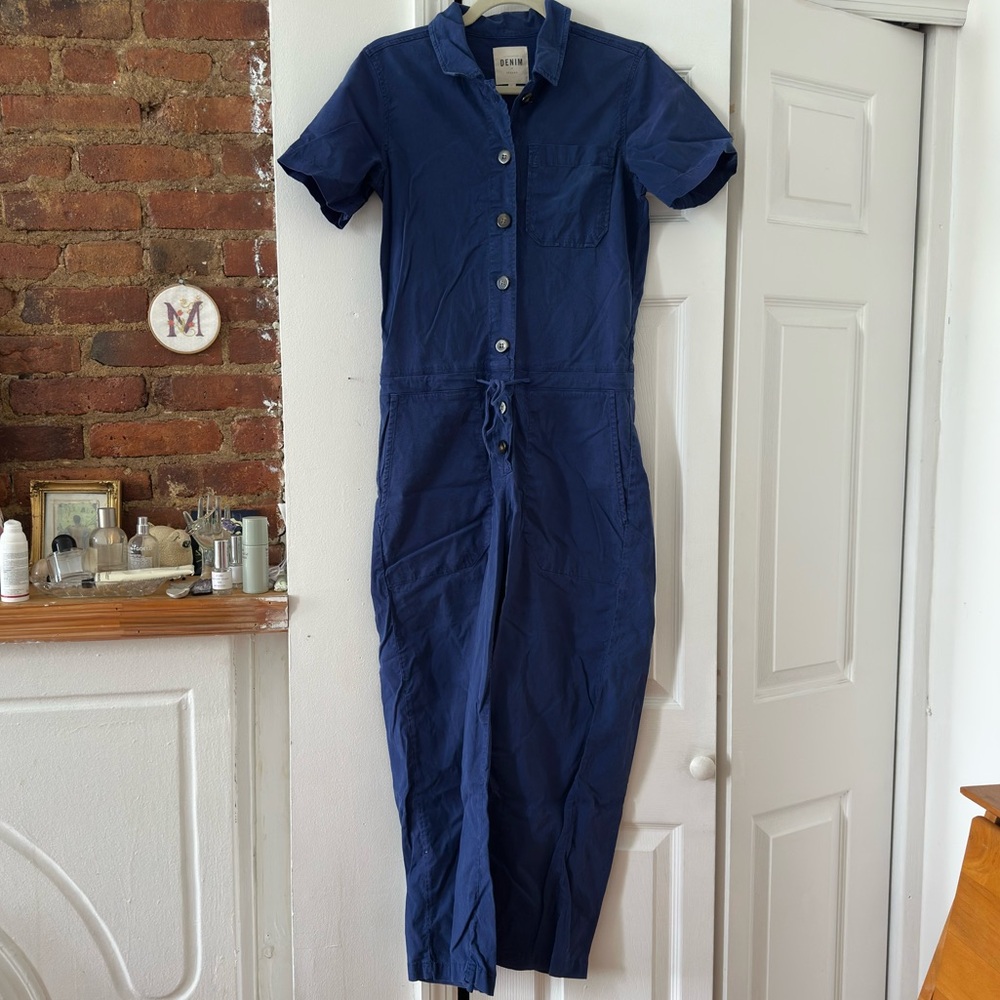 Sezane Blue Jumpsuit